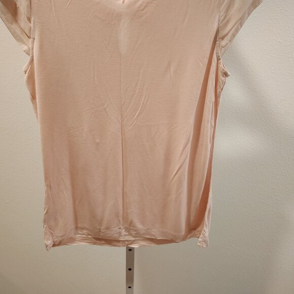 ELLE Women's Short Sleeve Top Size Medium Rayon Polyester - Picture 12 of 13